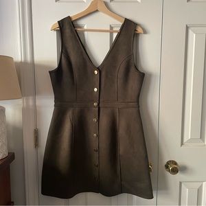 Charlotte Russe Velvet Button Down Dress